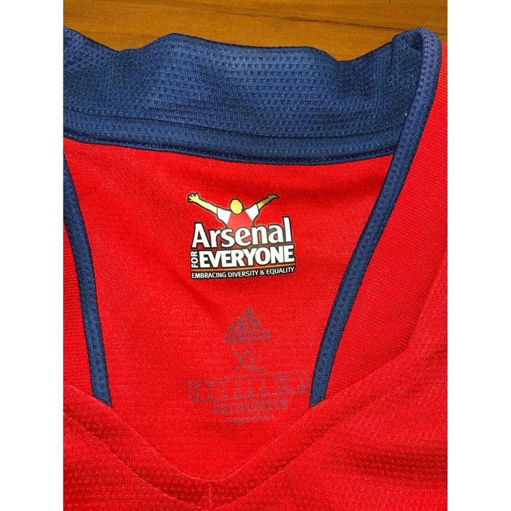 Mens Adidas Arsenal 21/22 Home Soccer Emirates "Fly Better" Sports Jersey - Picture 4 of 6